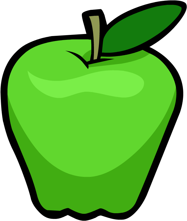 Green Apple drawing free image download