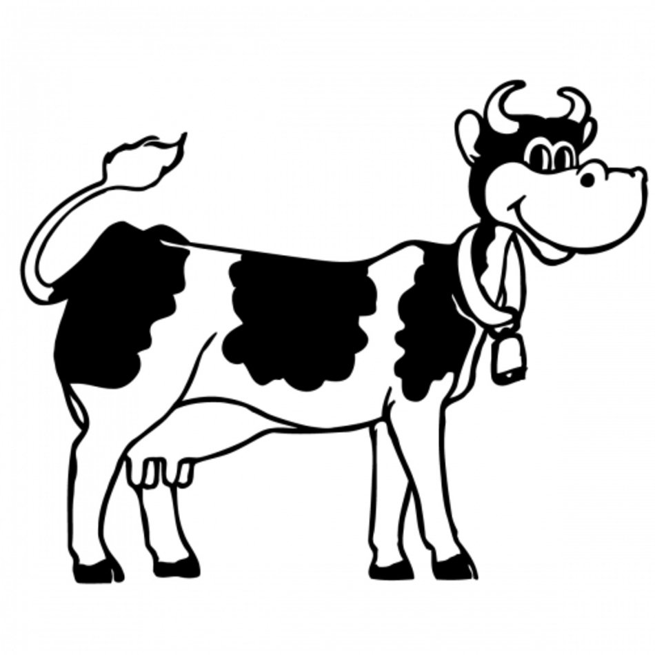 Blackwhite cow for clipart free image download