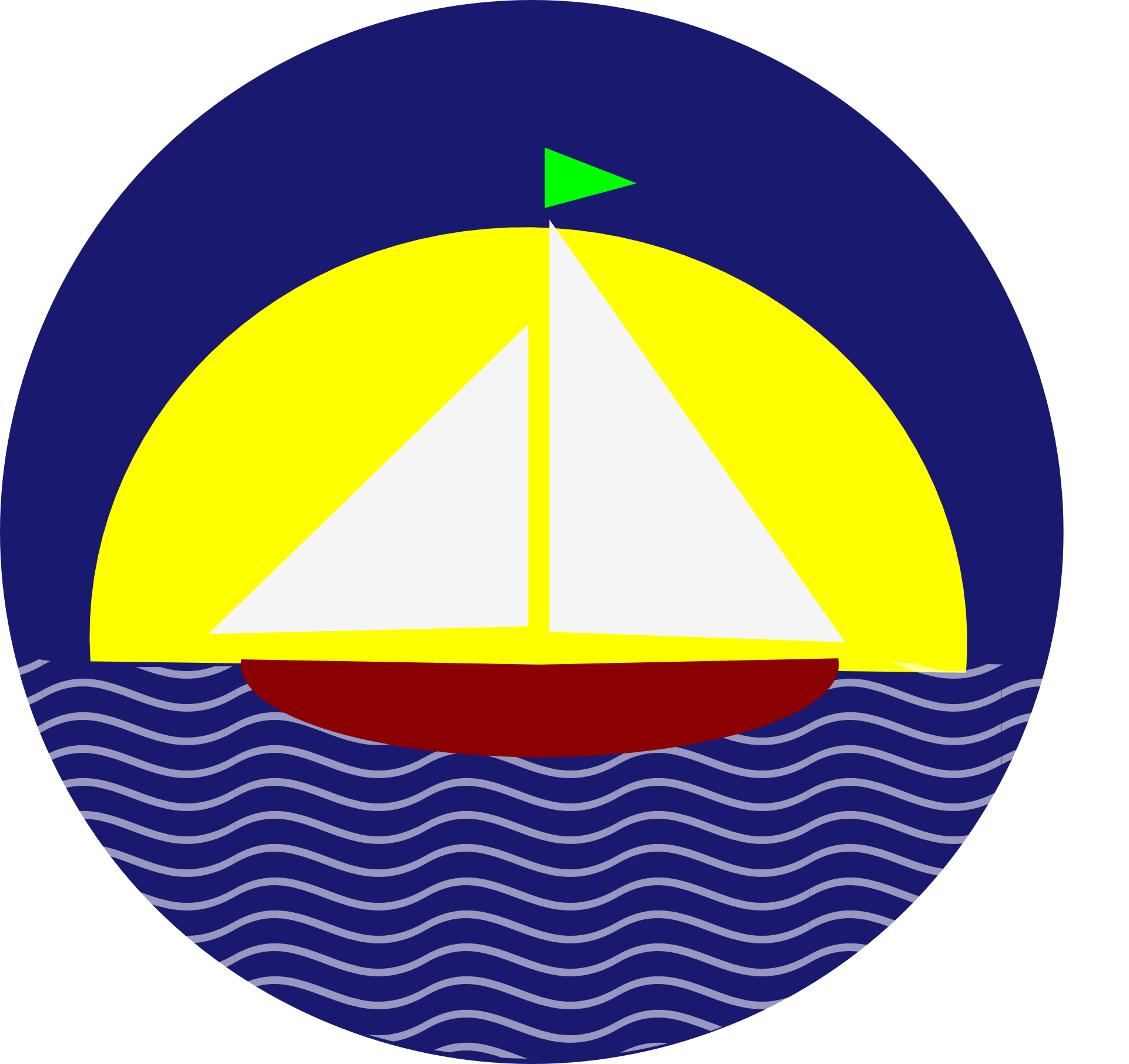 Sailing boat sunset drawing free image download