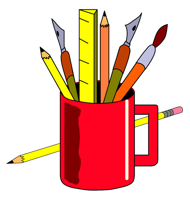 Office Supplies drawing free image download
