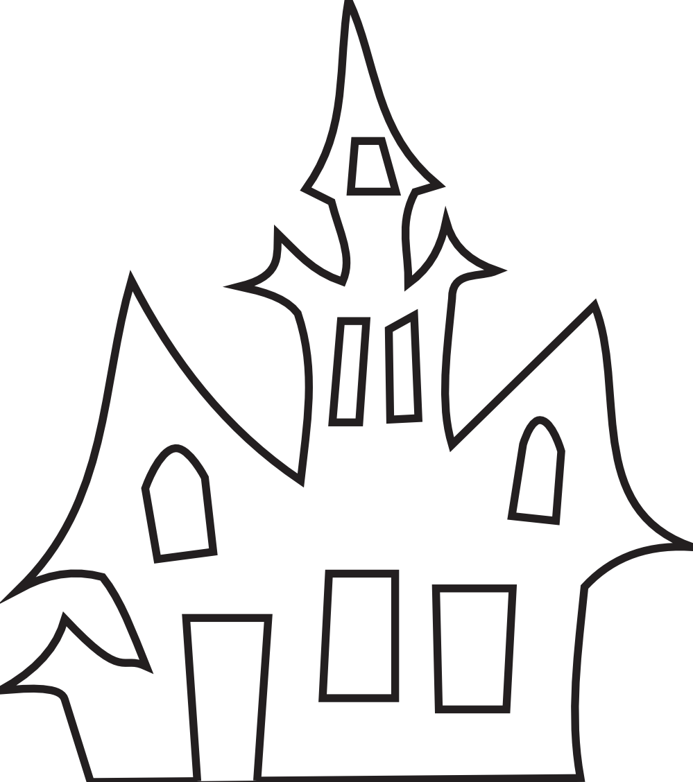 Witch house silhouette free image download