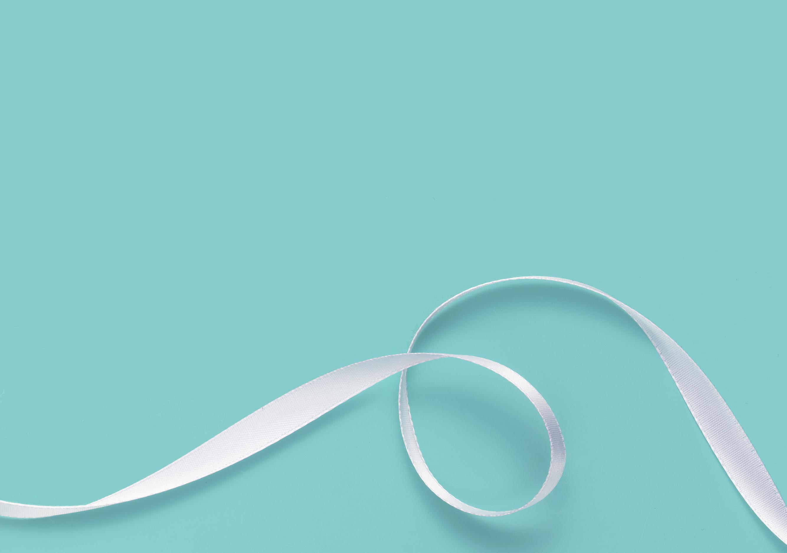White ribbon on a blue background free image download