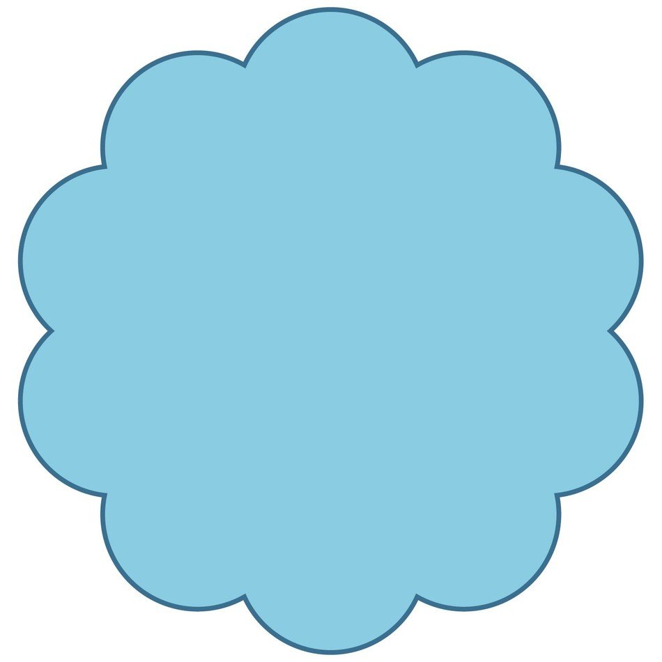 Circle Scalloped drawing free image download