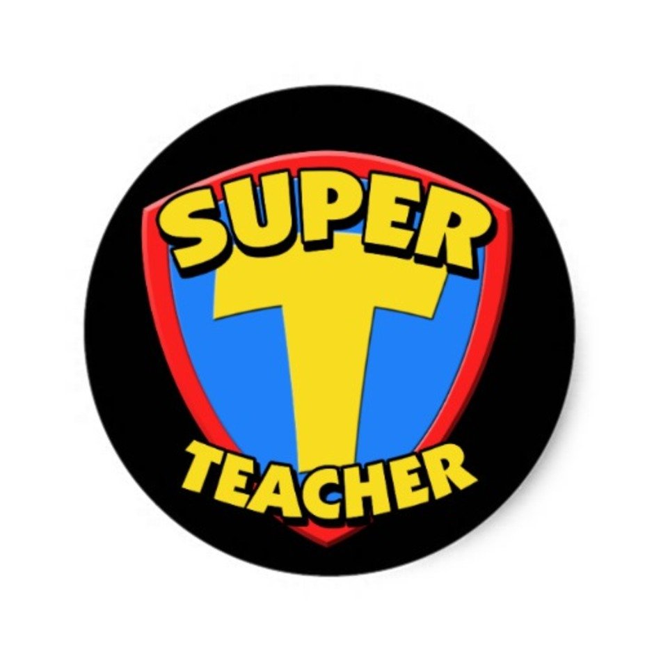 Super Teacher Sticker Zazzle free image download