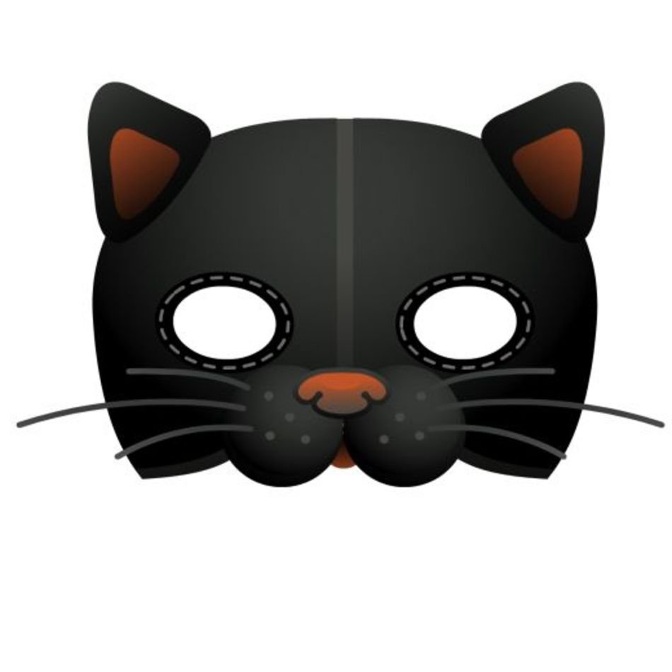 Printable Cat Mask Template free image download