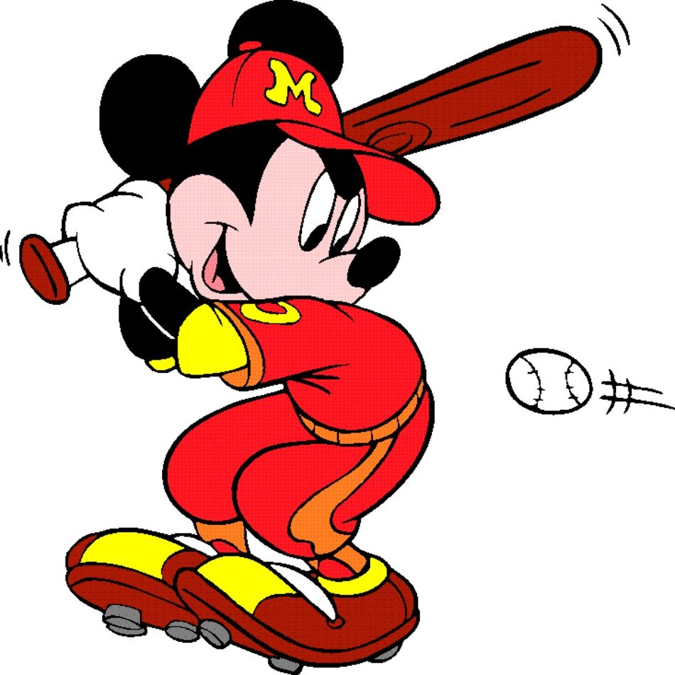 Mickey Mouse Baseball Clip Art N2 free image download