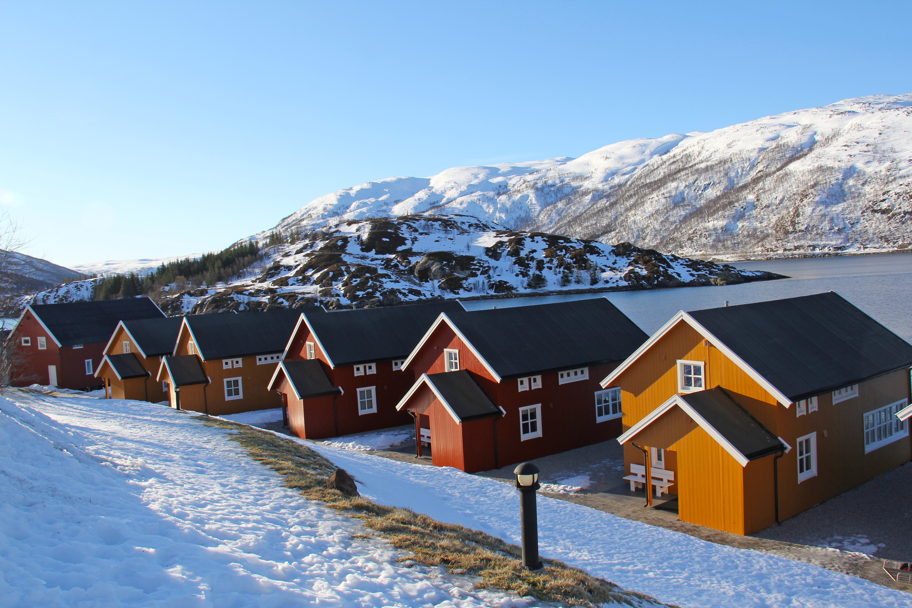Houses for fishermen in scandinavia free image download