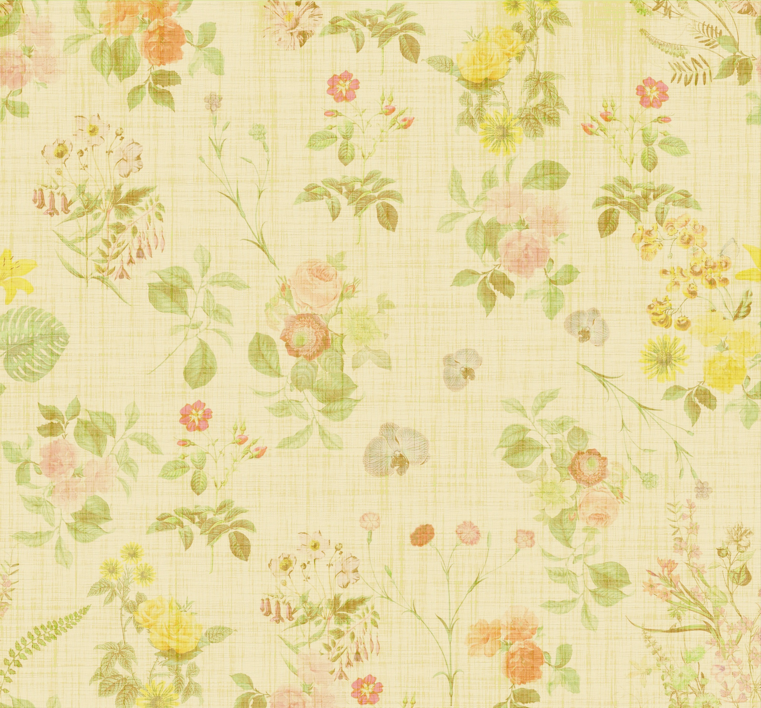 Floral Wallpaper Flowers Vintage free image download