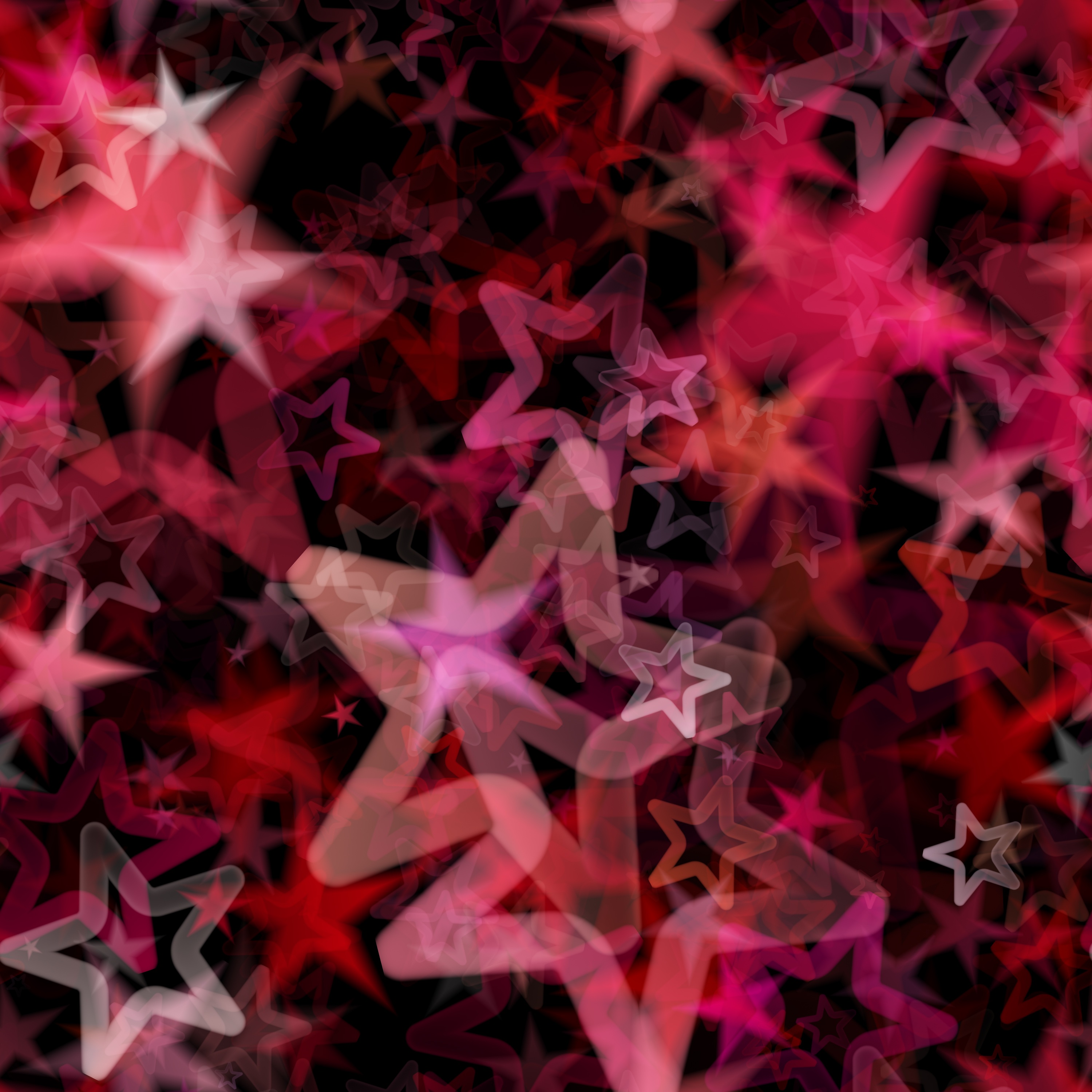 Red and pink stars on black background free image download