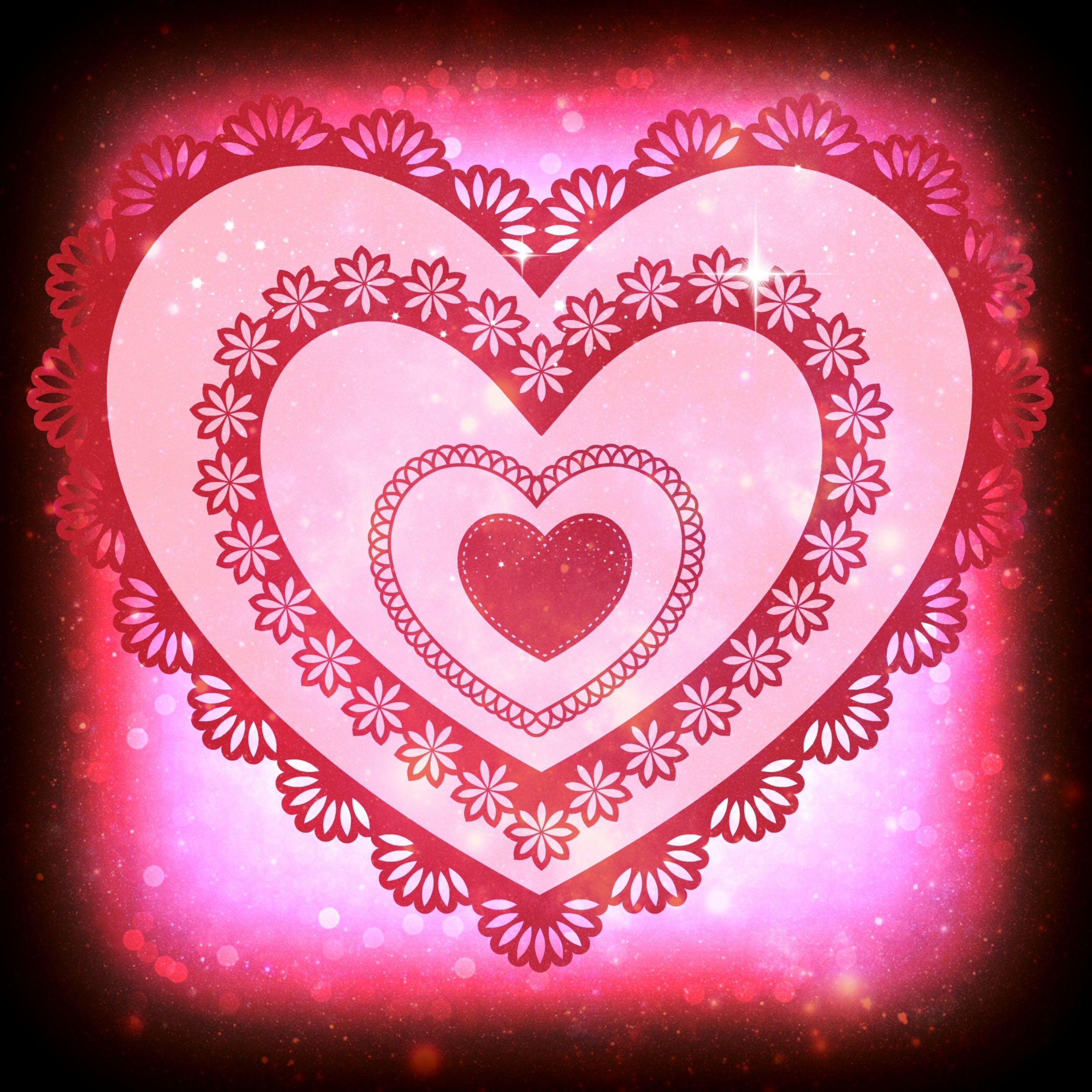 Heart Background Lace free image download