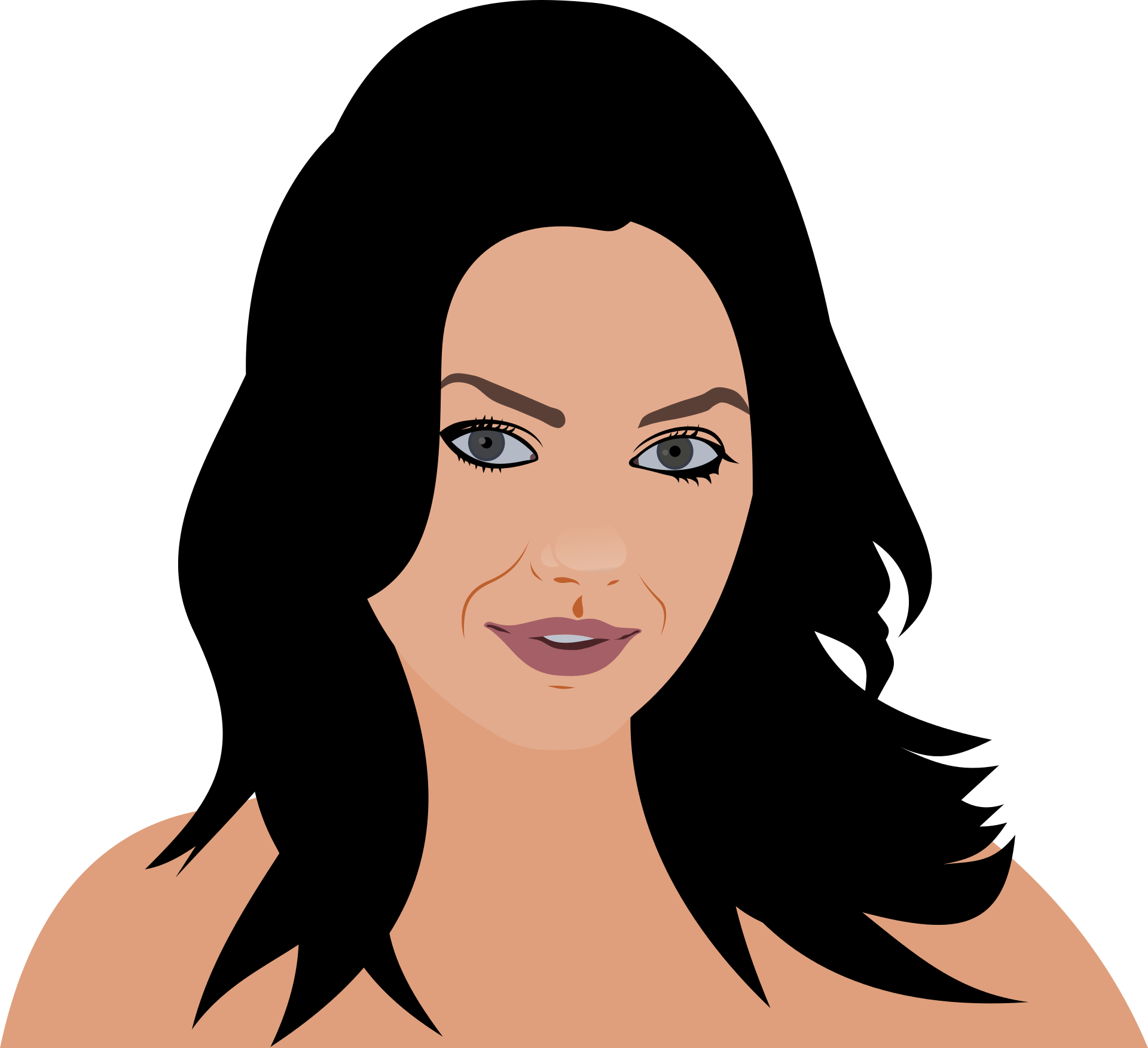 Digital portrait of an actress free image download