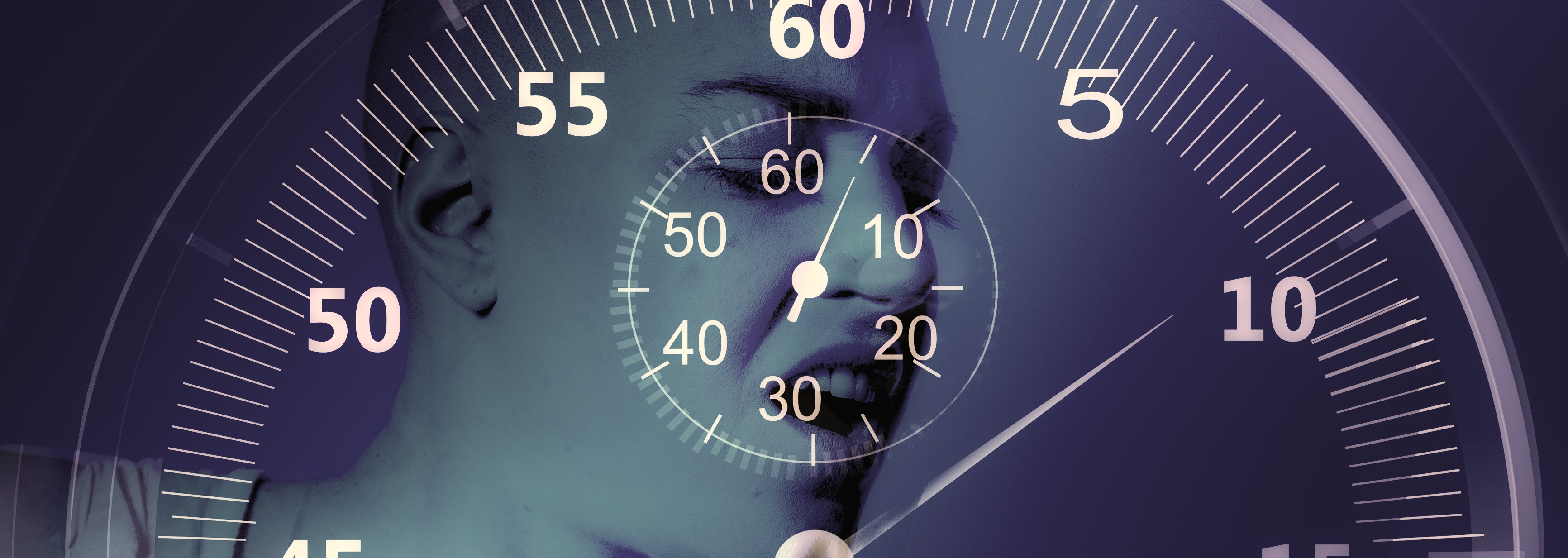 Reflection of a woman in a car speedometer free image download