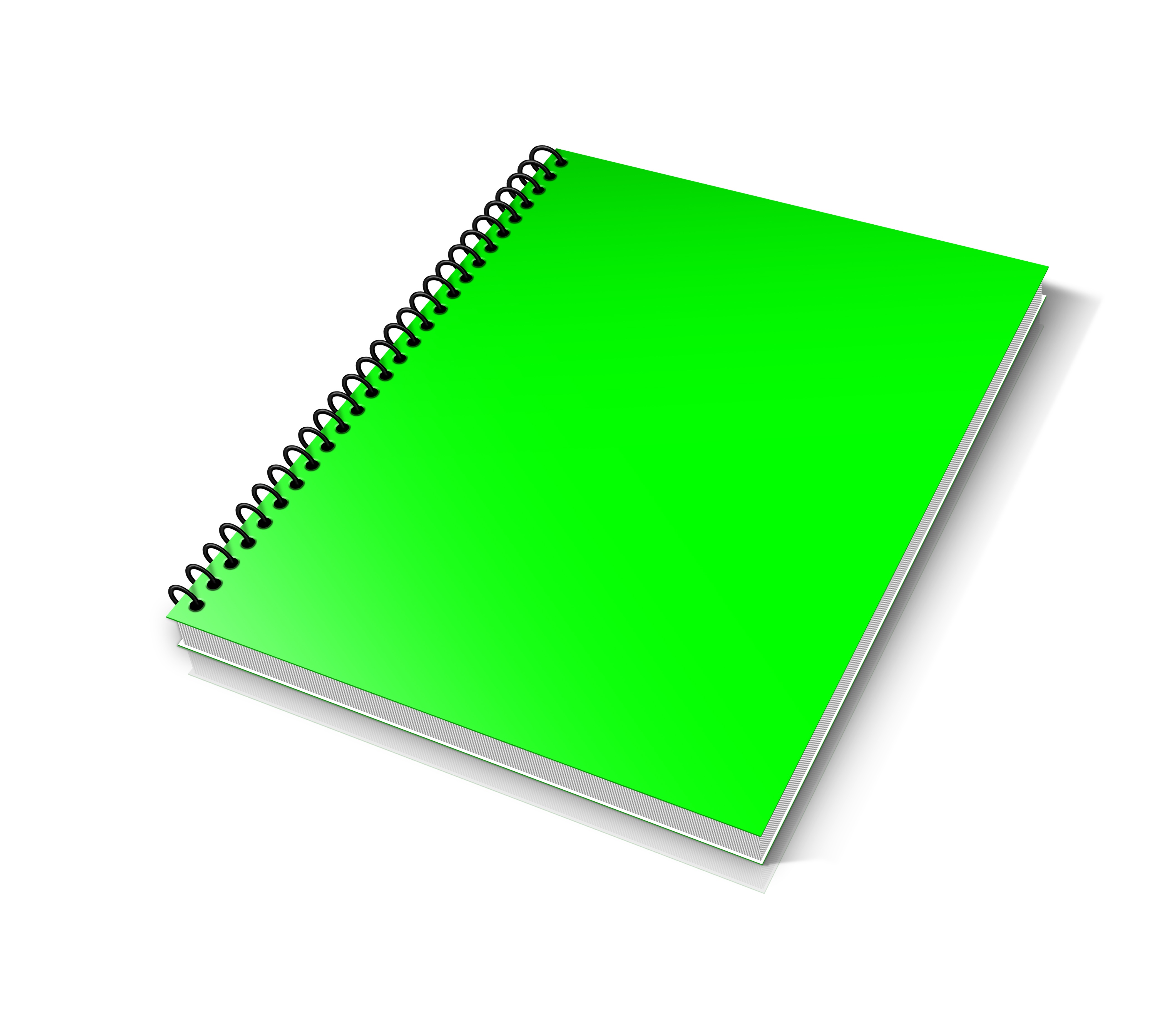 Binder with green cover free image download
