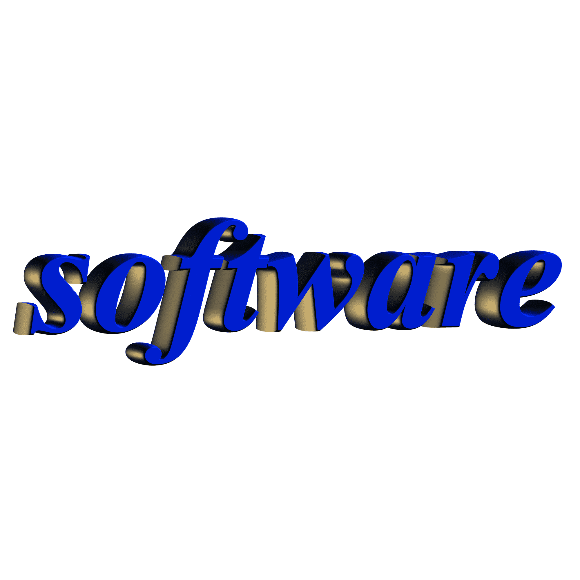 Blue logo "Software" free image download
