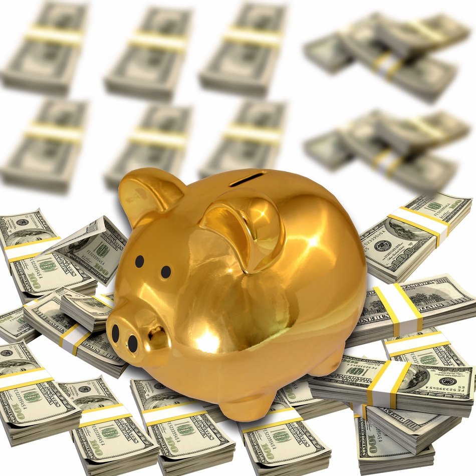 Dollar and Piggy Bank free image download