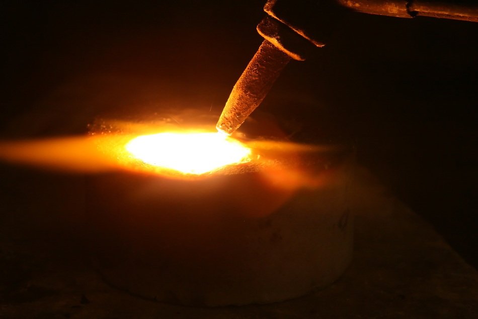 Burning metal by fire free image download