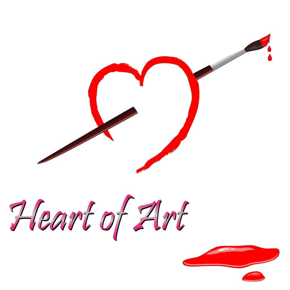 Heart of art drawing free image download