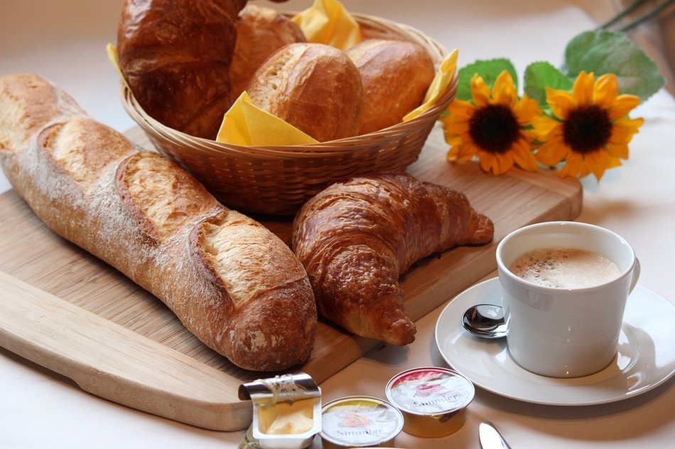 Fresh pastries and coffee for Breakfast free image download