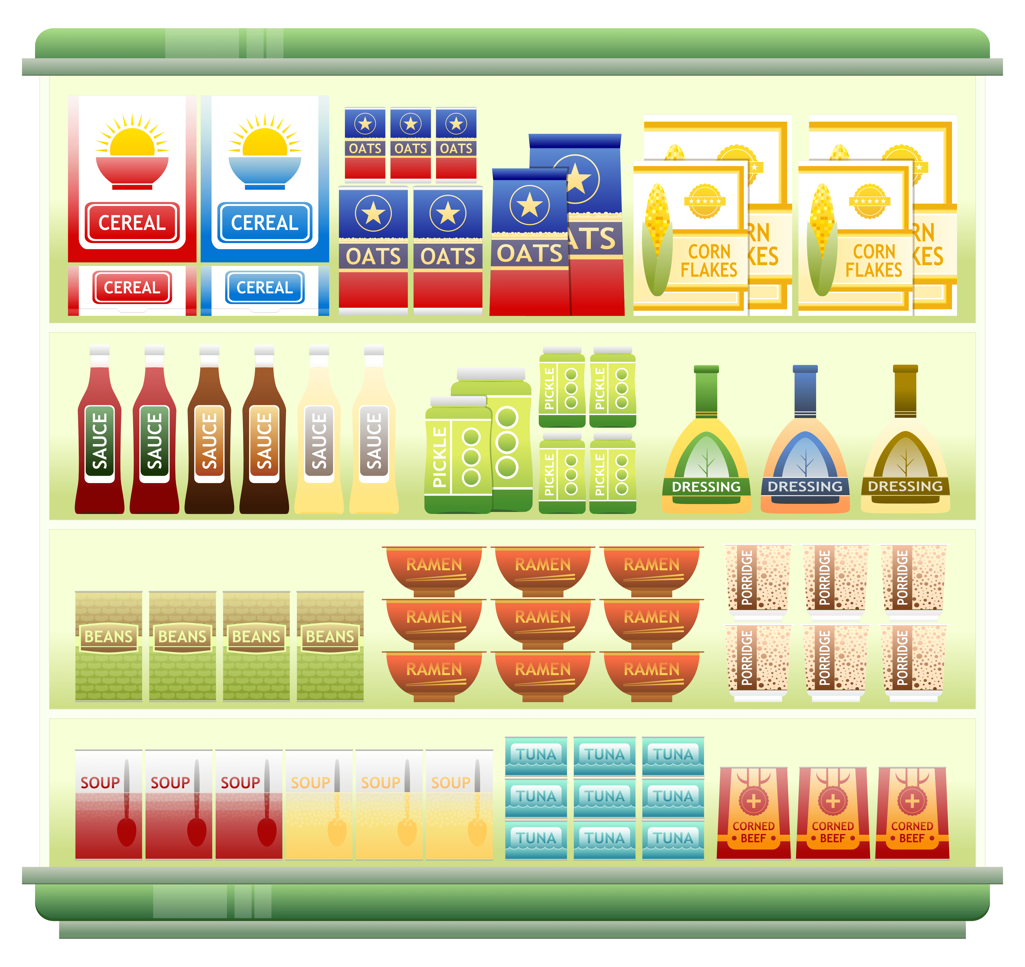 Supermarket Shelf drawing free image download