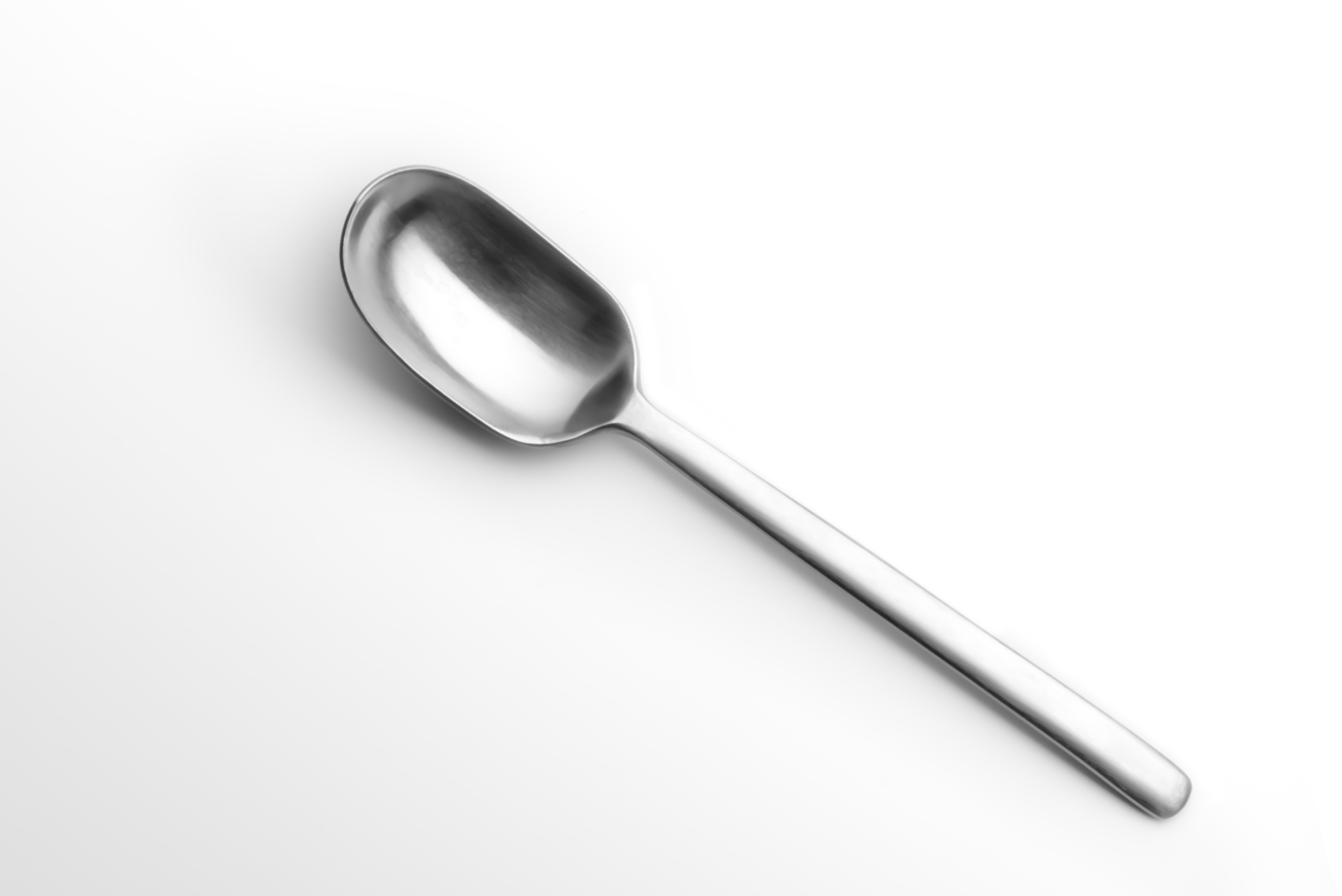 A small spoon made of silver free image download