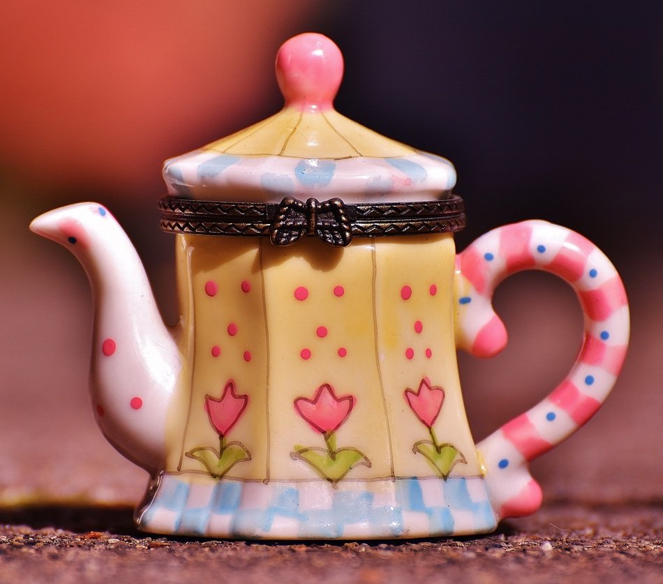 Cute ceramic tea pot free image download