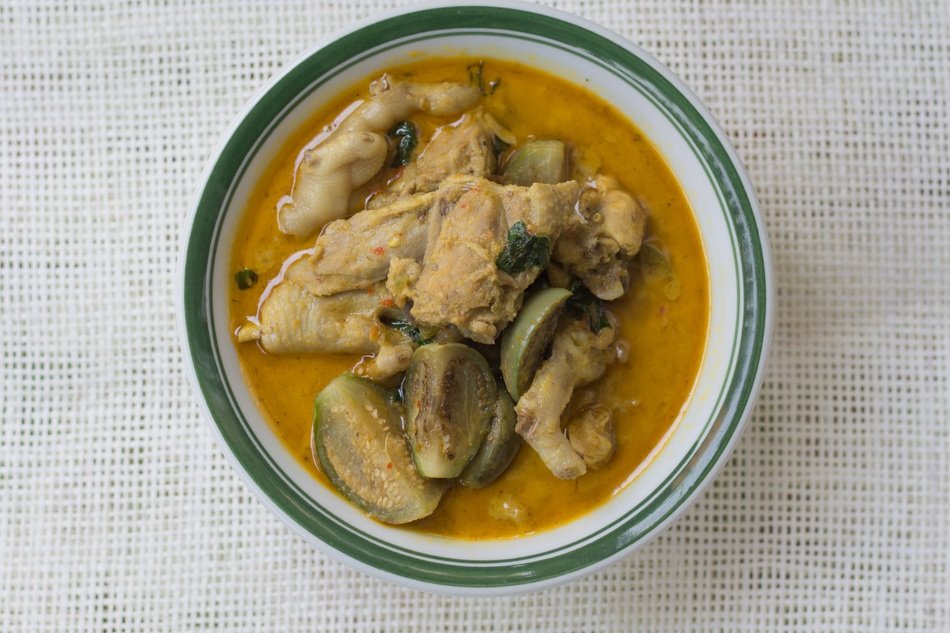 Chicken with eggplant, thai green curry free image download
