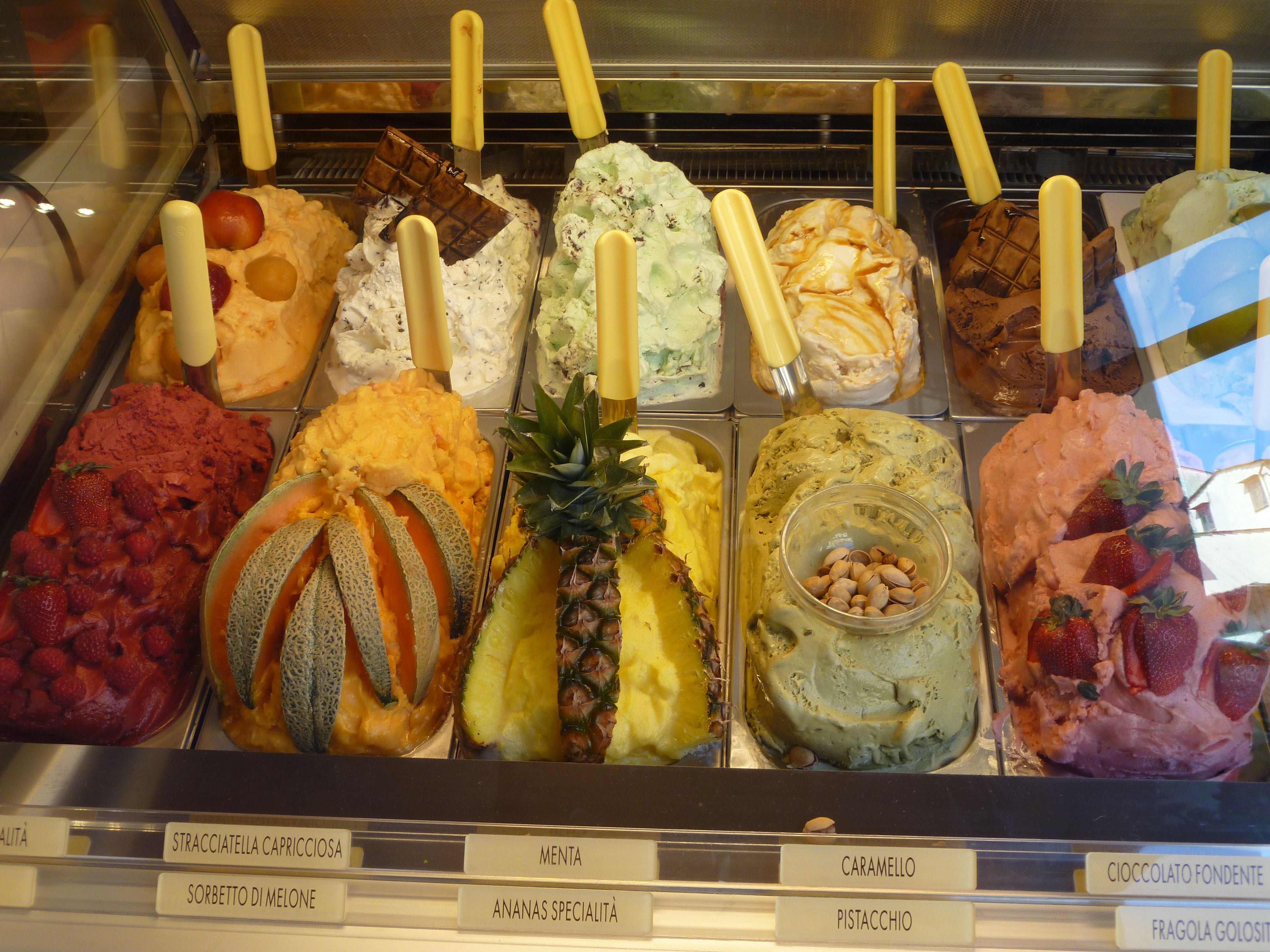 Tasty beautiful ice cream in Italy free image download