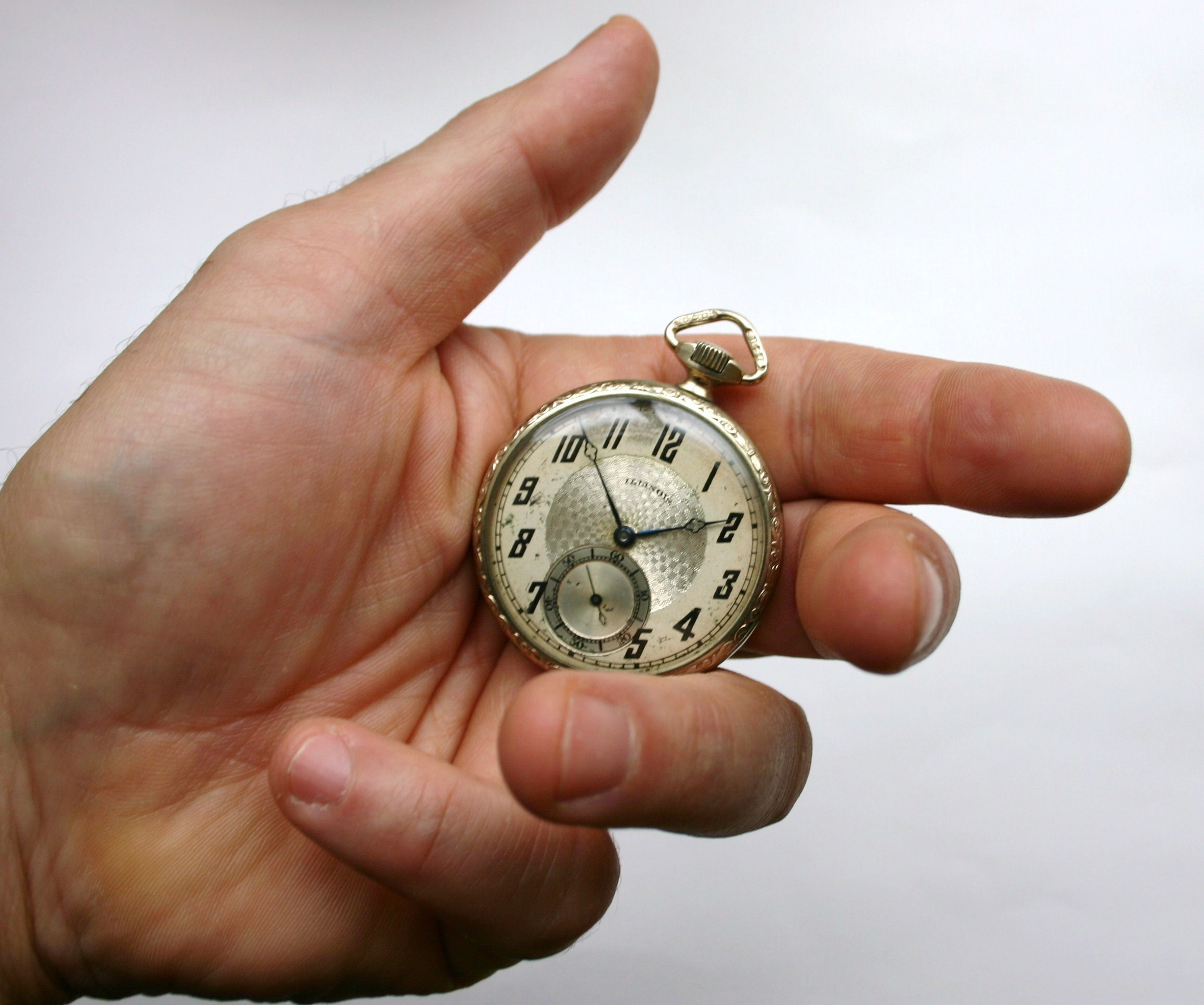 Pocket Watch in male hand free image download