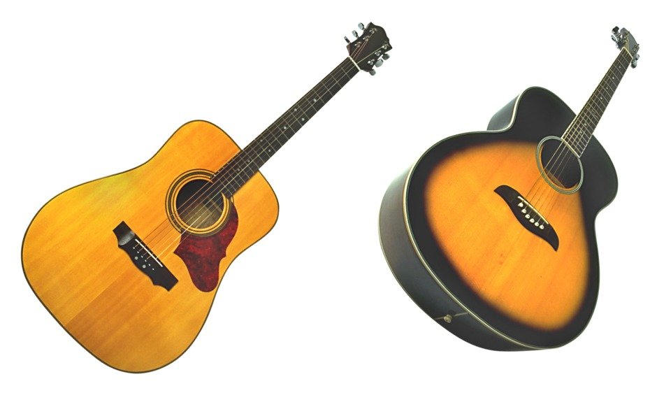 Two Acoustic Guitars free image download