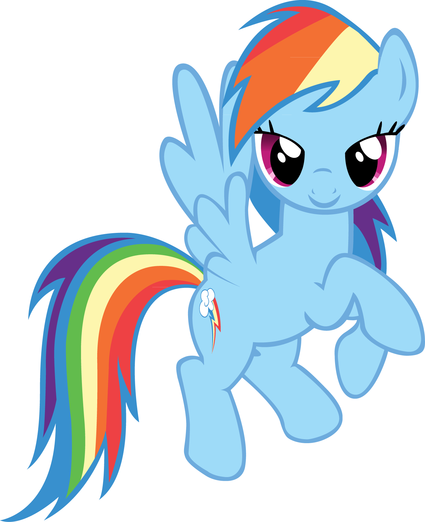 My Little Pony Rainbow Dash colors drawing free image download