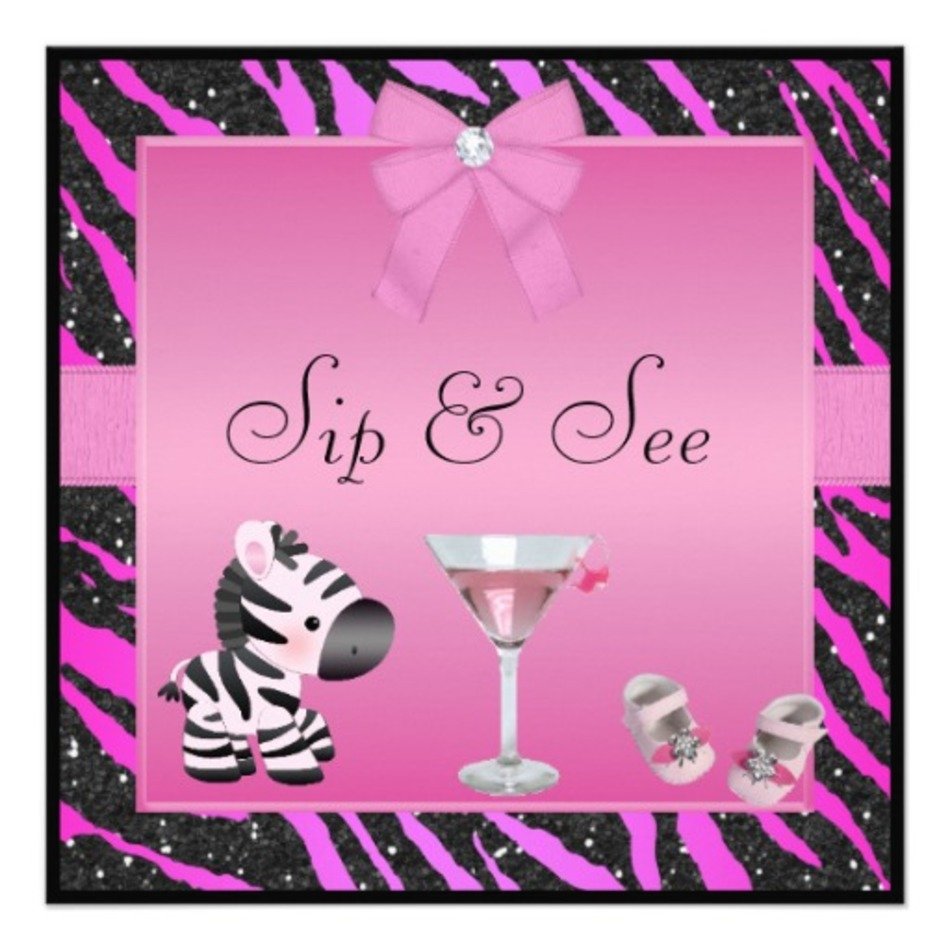 Pink amp Zebra Baby Shower free image download