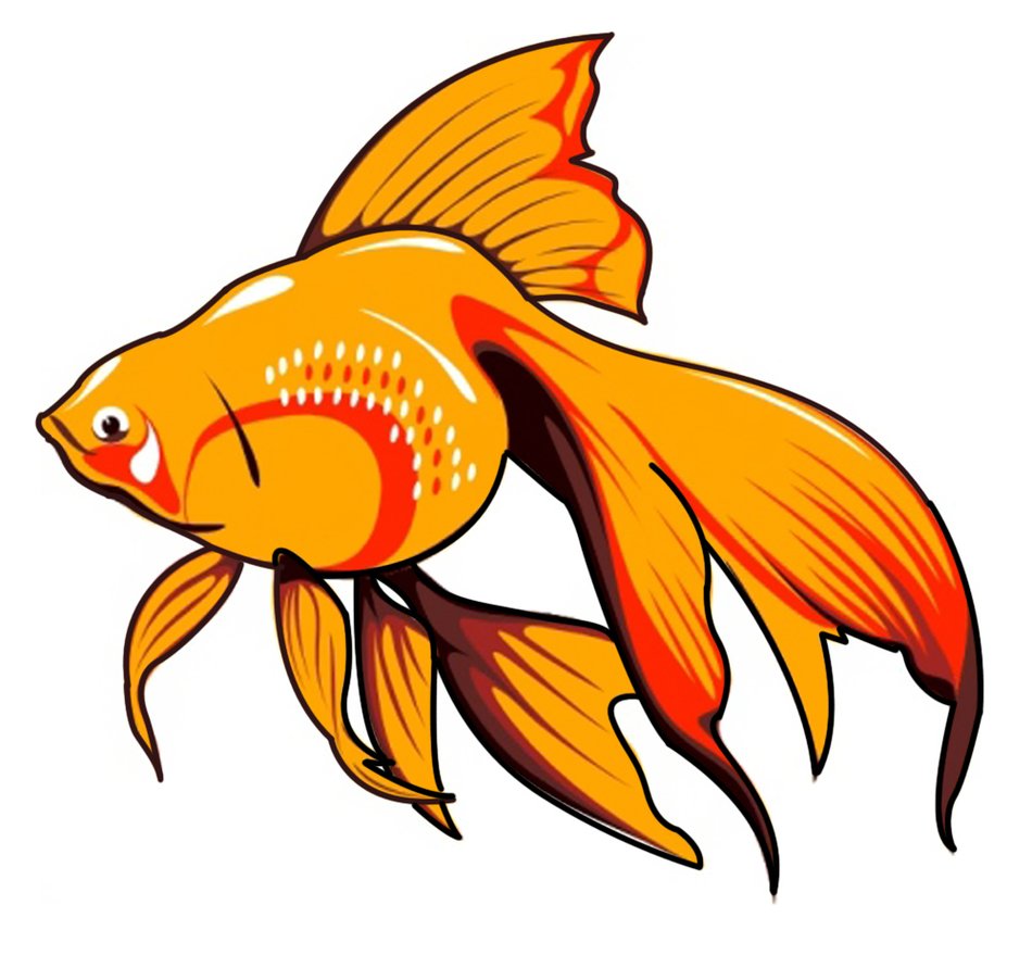 Red Fish Clip Art drawing free image download