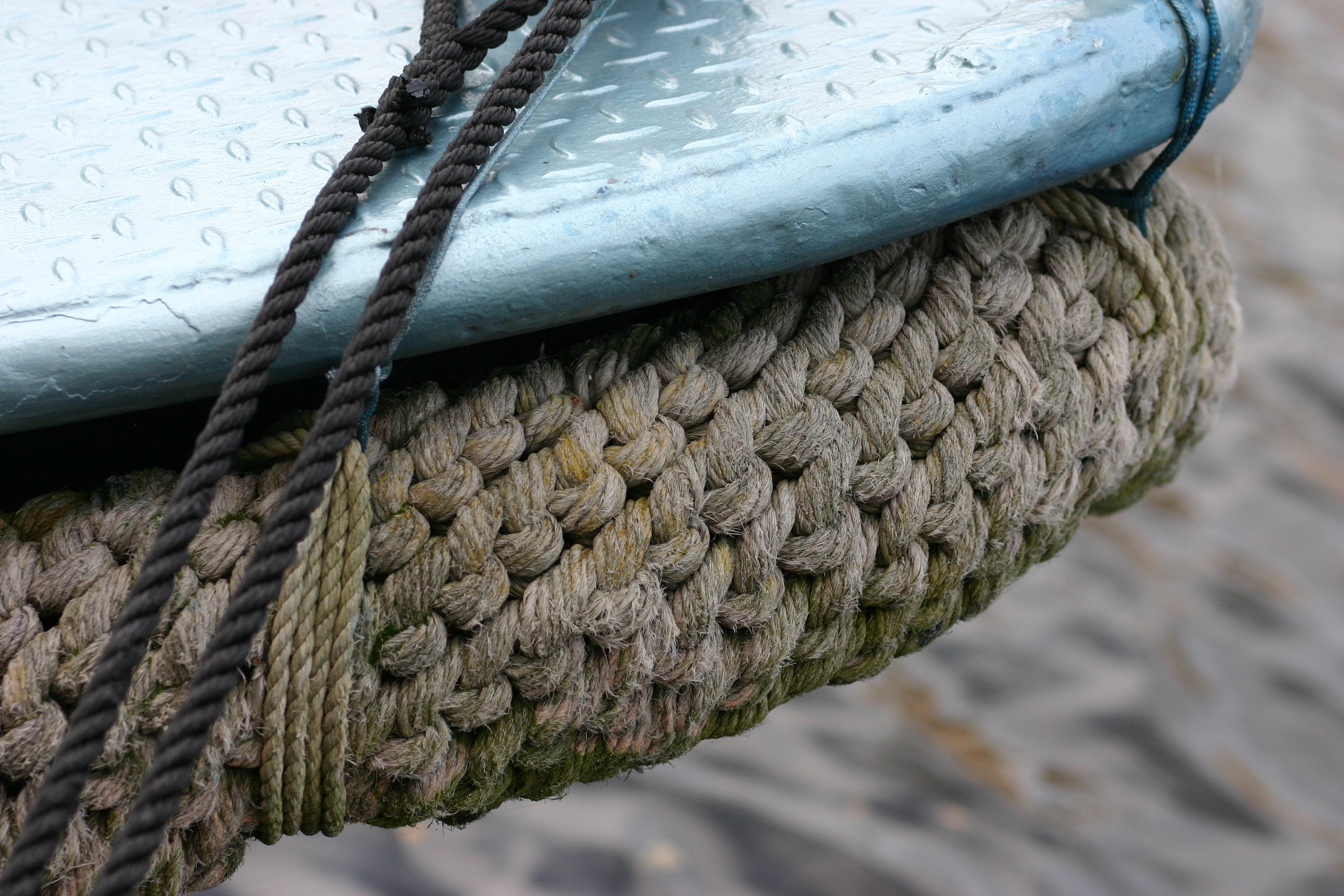 Ropes on a boat closeup free image download