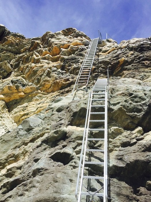 High cliff staircase free image download