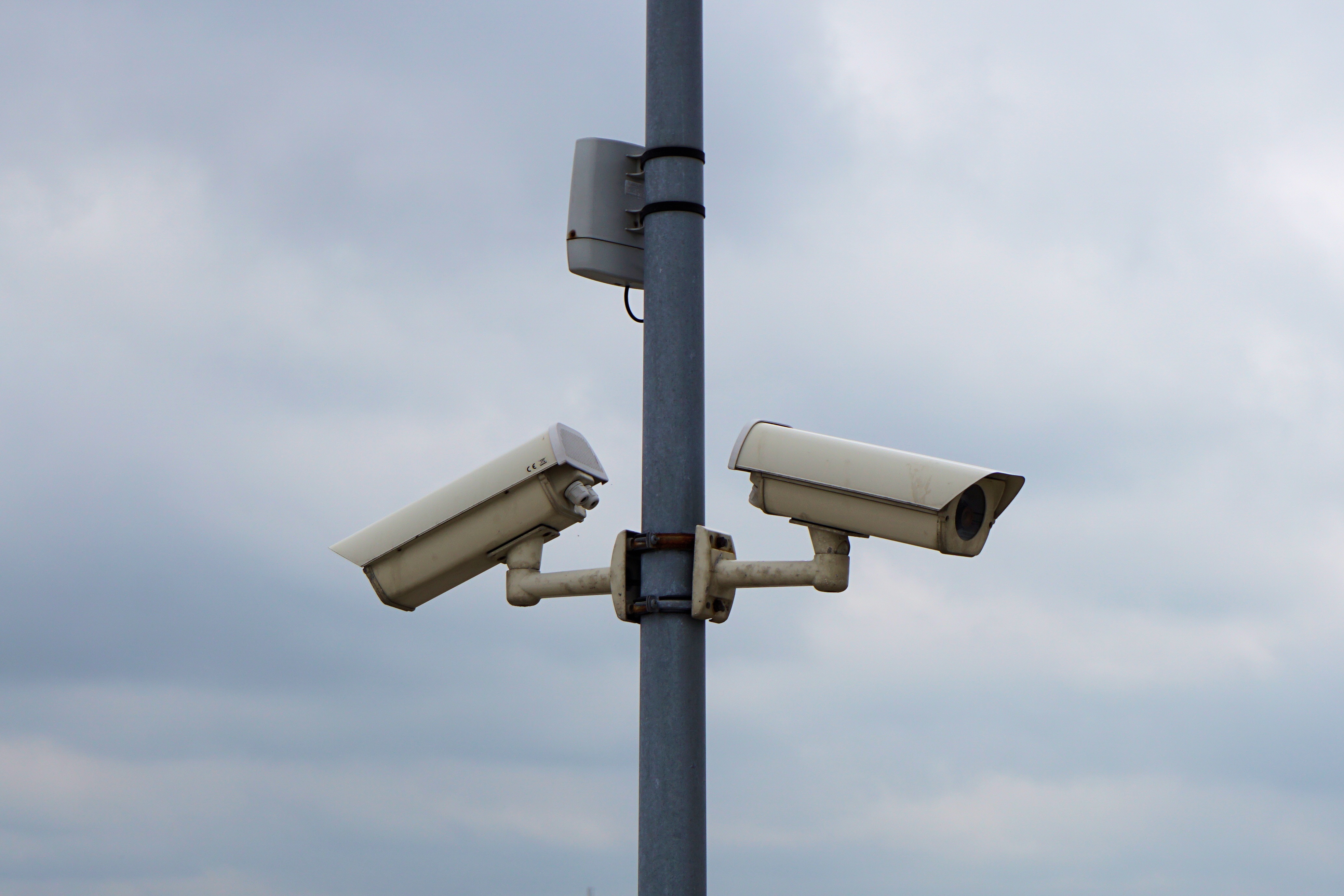 Surveillance camera on the street free image download