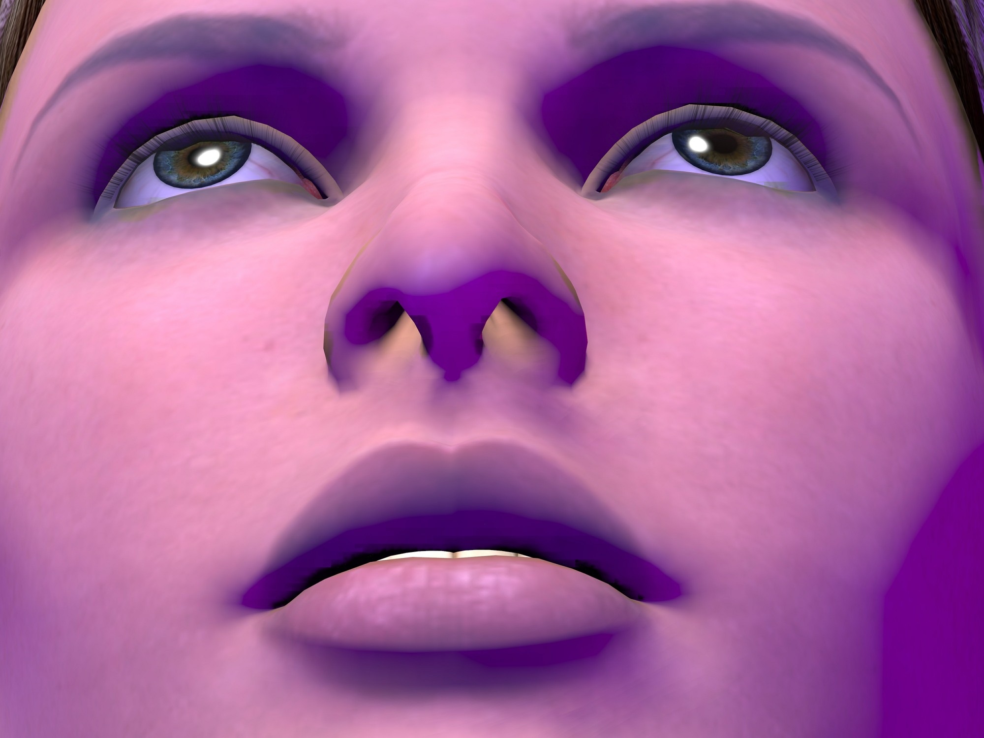 Purple face image free image download