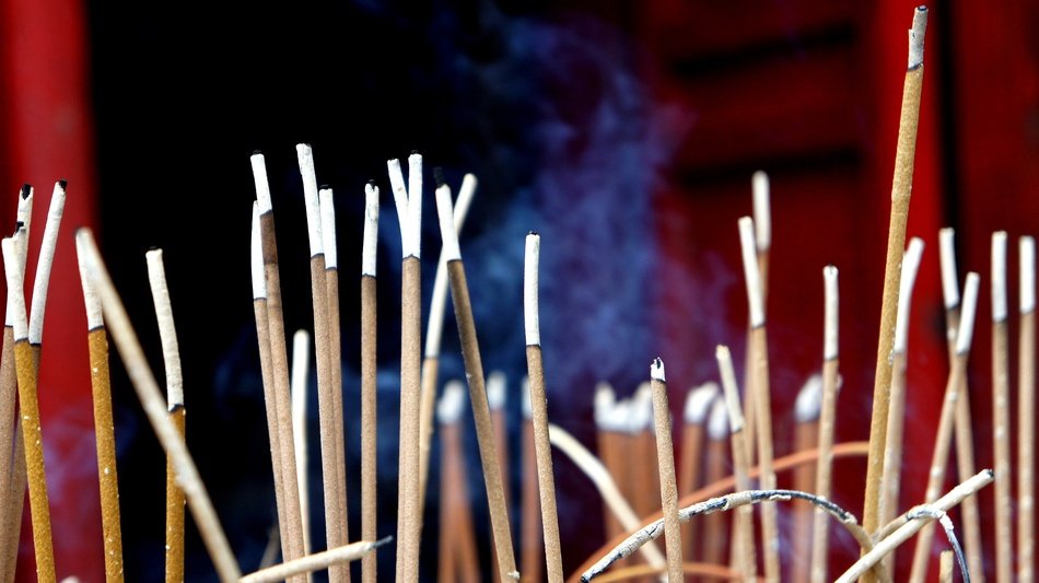 Incense sticks in a Church free image download