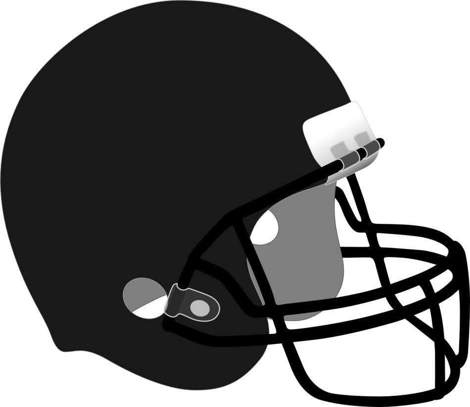Painted black football helmet free image download