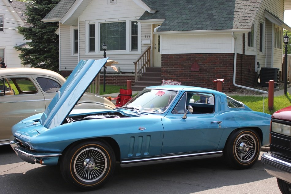 Classic blue car for sale free image download