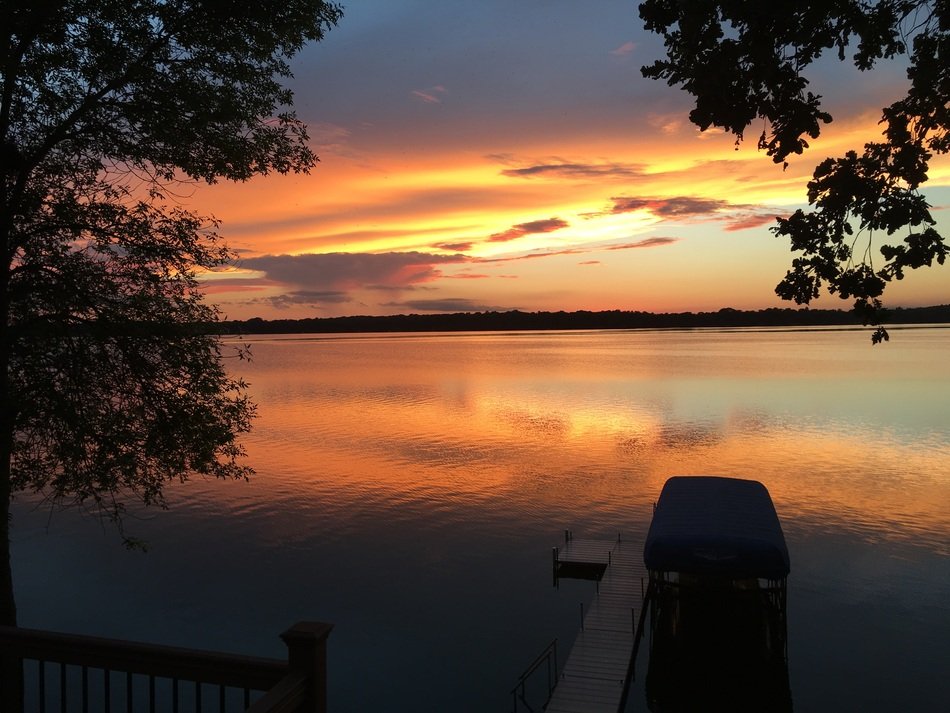 Sunset Lake Cloud free image download