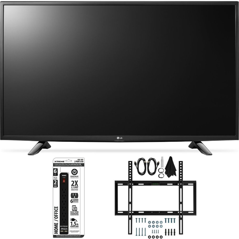 LG 43LH5700 43Inch Full HD Smart LED TV Slim Flat Wall Mount Bundle