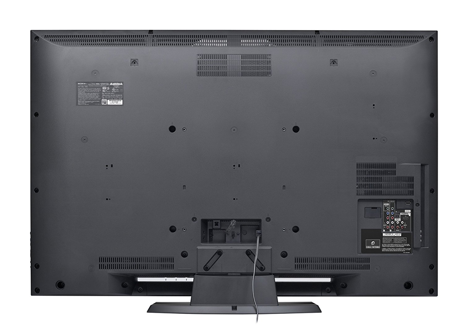 Sony BRAVIA VSeries KDL52V5100 52Inch 1080p 120Hz LCD HDTV, Black