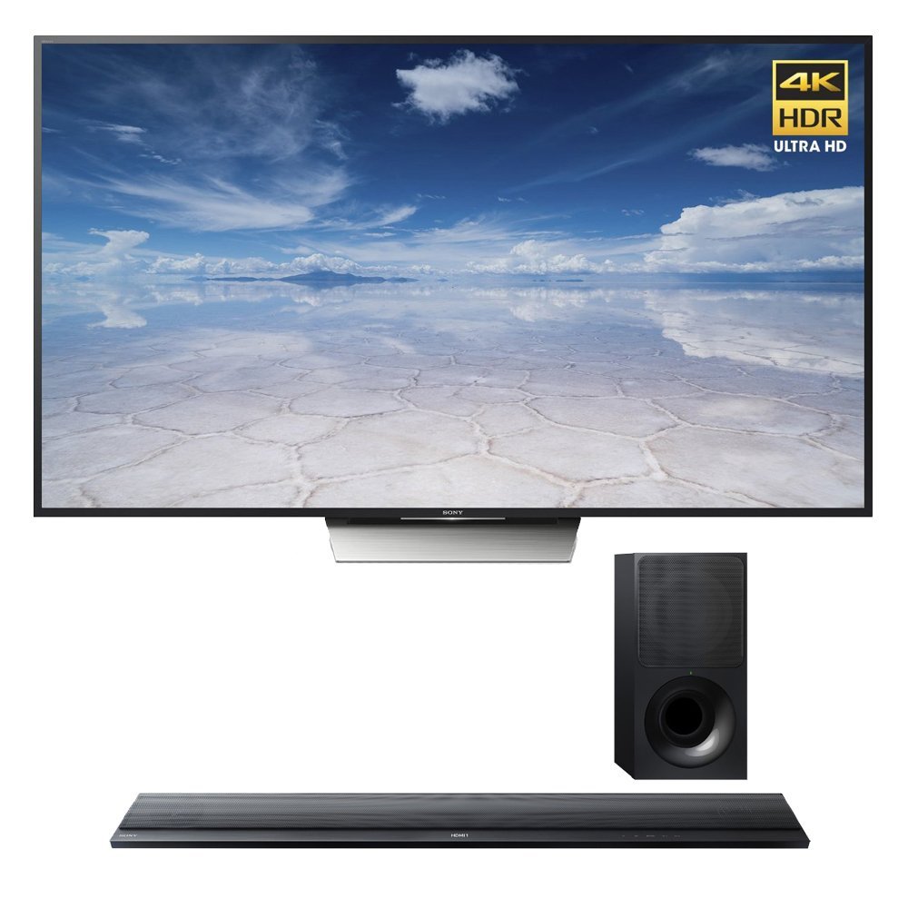 Sony XBR65X850D 65Inch Class 4K HDR Ultra HD TV with Sony HTCT790 Stylish 4K WiFi 2.1