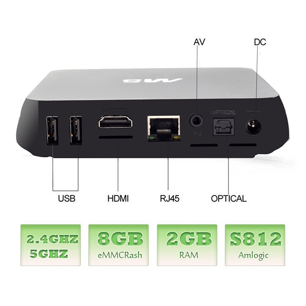 [2016 Latest TV Box] Bros Unite M8 Amlogic S812 Fully Loaded KODI Quad