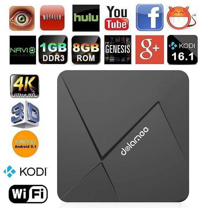 WISEWO Quad Core Smart TV Box Mini PC Streaming Media Player with XBMC