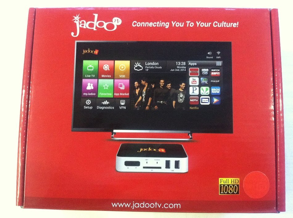 Jadoo TV 4 IPTV HD 1080p Hindi Indian Bangladesh Pakistani Media Box by