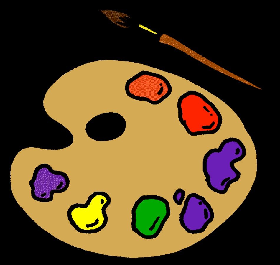 Artist Paint Palette Clip Art free image download