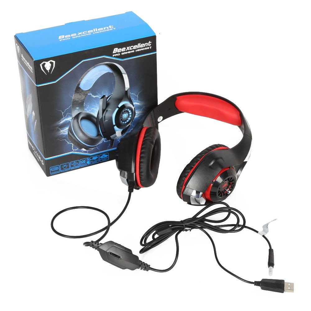 Supplylink Stereo Gaming Headset for PS4 PSP Xbox one, Led Light GM1 Headphone with Microphone