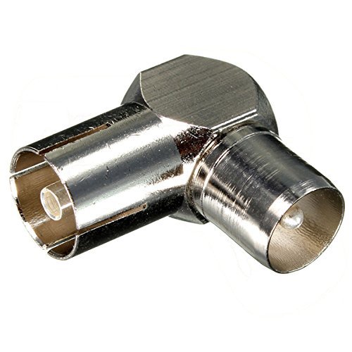 90 Degree Right Aerial Angled TV Cable Connector Male Coax Plug To