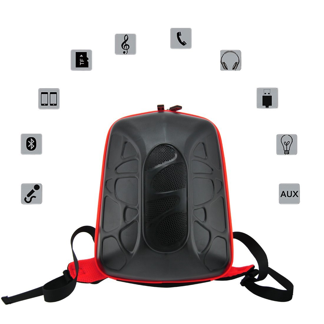 DaXiang Waterproof Multifunction LED Backpack with Bluetooth Wireless